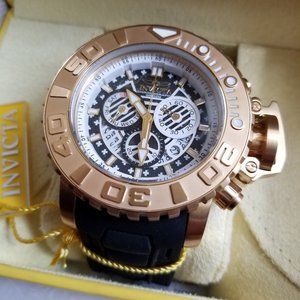 Invicta Sea Hunter Men's Watch - 58mm, Black, White